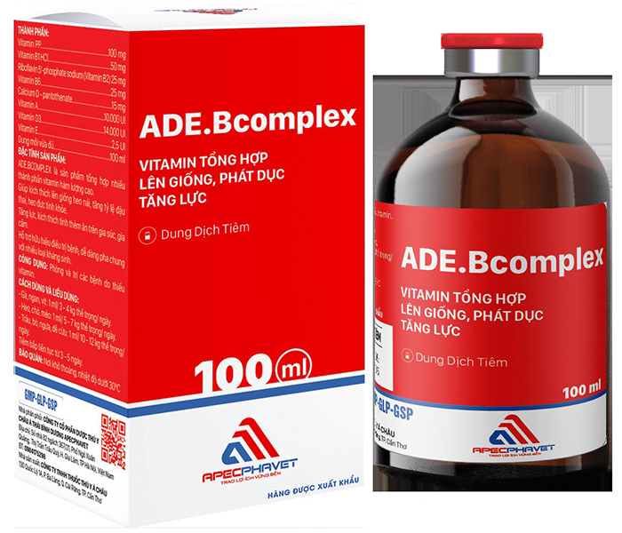 Dung dịch tiêm ADE. Bcomlex 100ml